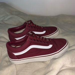 maroon classic vans